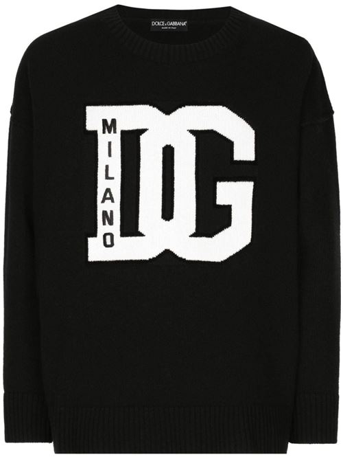 Felpa con stampa logo DOLCE&GABBANA | GXX60ZJFMEYN0000